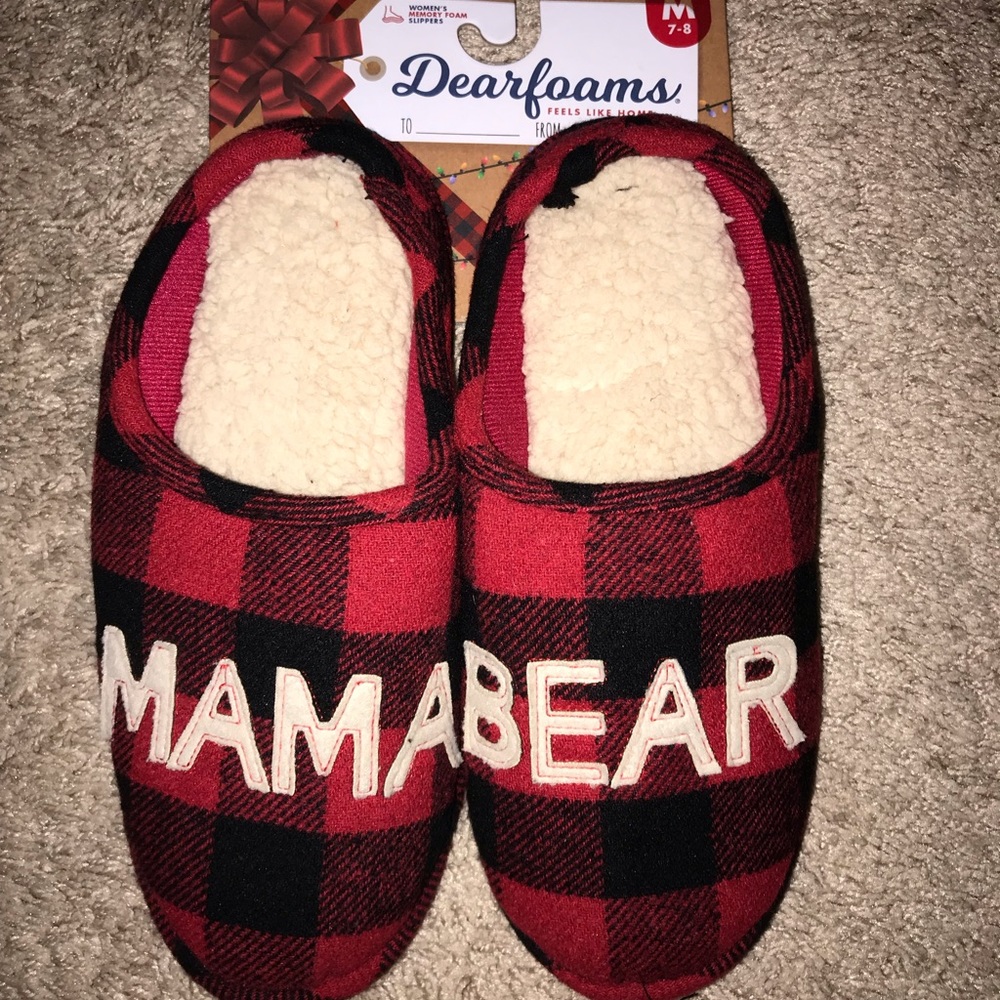 Mama bear slippers
